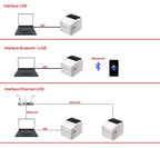 4Inch 152MM/S Thermal Label/Sticker/Waybill Printer Xprinter XP-420B  Barcode Paper Support QR Code for DHL Fedex EMS Express