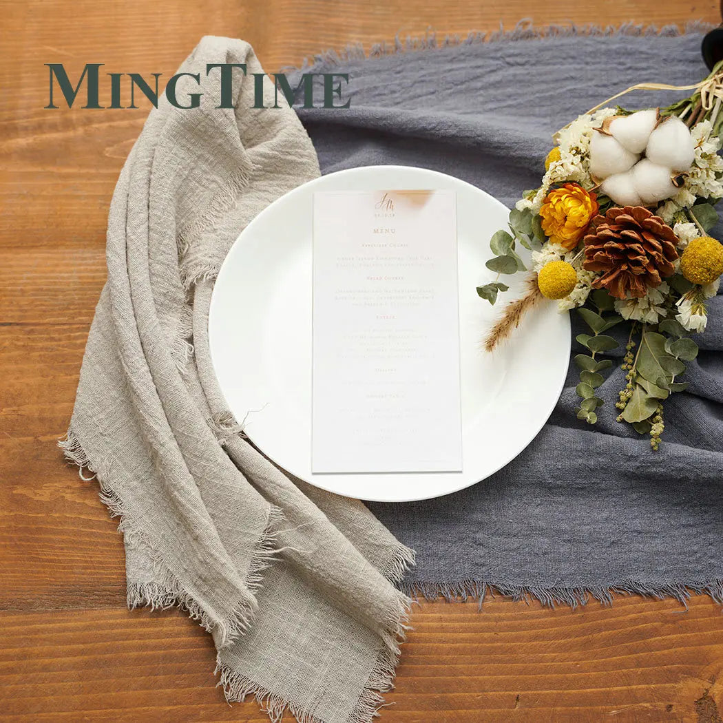 Napkin Cotton Cloth 41*41cm Rustic Gauze Hanky Tea Towel Dining Place Mats Wedding Supplies Linen Home Table Decor