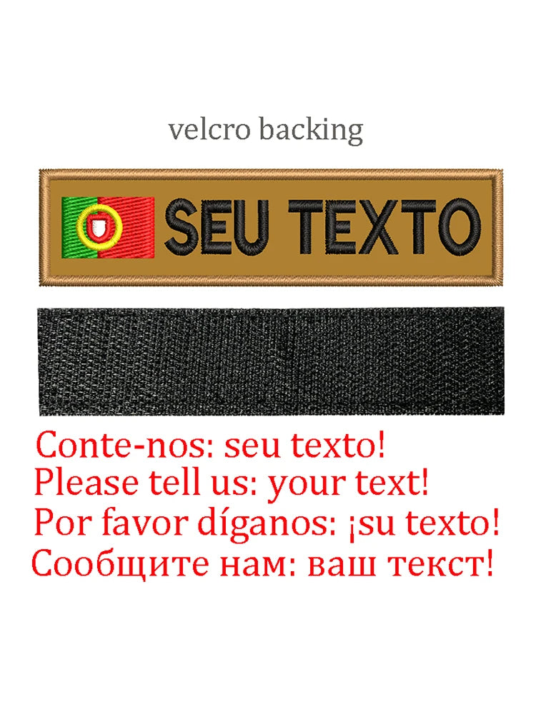 Embroidery Custom Patch  Hook And Loop Backing Iron On Sewing ID Tag Name Stripes For Clothing Dog Collar Harness Backpacks Hat