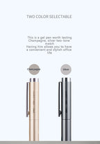 Deli Metal Gel Pen Rollerball Caneta ручка Ballpoint 0.5MM Signing Pens for Office Students Business Stationary Supplies