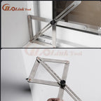 DIY Multi-angle Corner Angle Finder Aluminum Protractor Tile Wood Ruler Woodworking Model Craft Angle