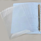 Piano Music Binder A4 3-Rings Sheet Music Folder Transparent Sleeves Music Scores A4 Folder With Rings