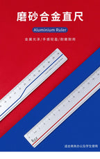 Youpin 4 in 1 Fizz Metal Ruler Stationery Set Aluminum Alloy Multifunctional Combination Ruler Ruler Triangle Protractor Drawing