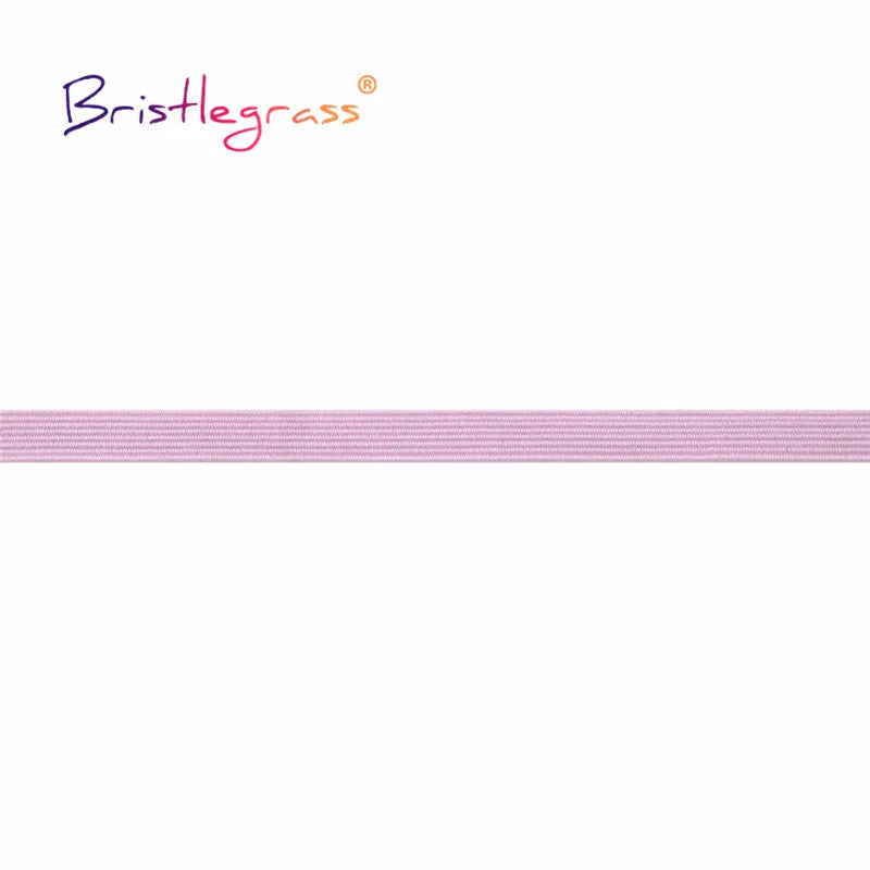 BRISTLEGRASS 2 5 10 Yard Flat Skinny Elastic Cord 1/4" 6mm Latex Rubber Bands Stretch String Notebook Ear Loop Dress Sewing Trim