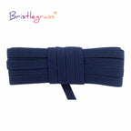 BRISTLEGRASS 2 5 10 Yard Flat Skinny Elastic Cord 1/4" 6mm Latex Rubber Bands Stretch String Notebook Ear Loop Dress Sewing Trim