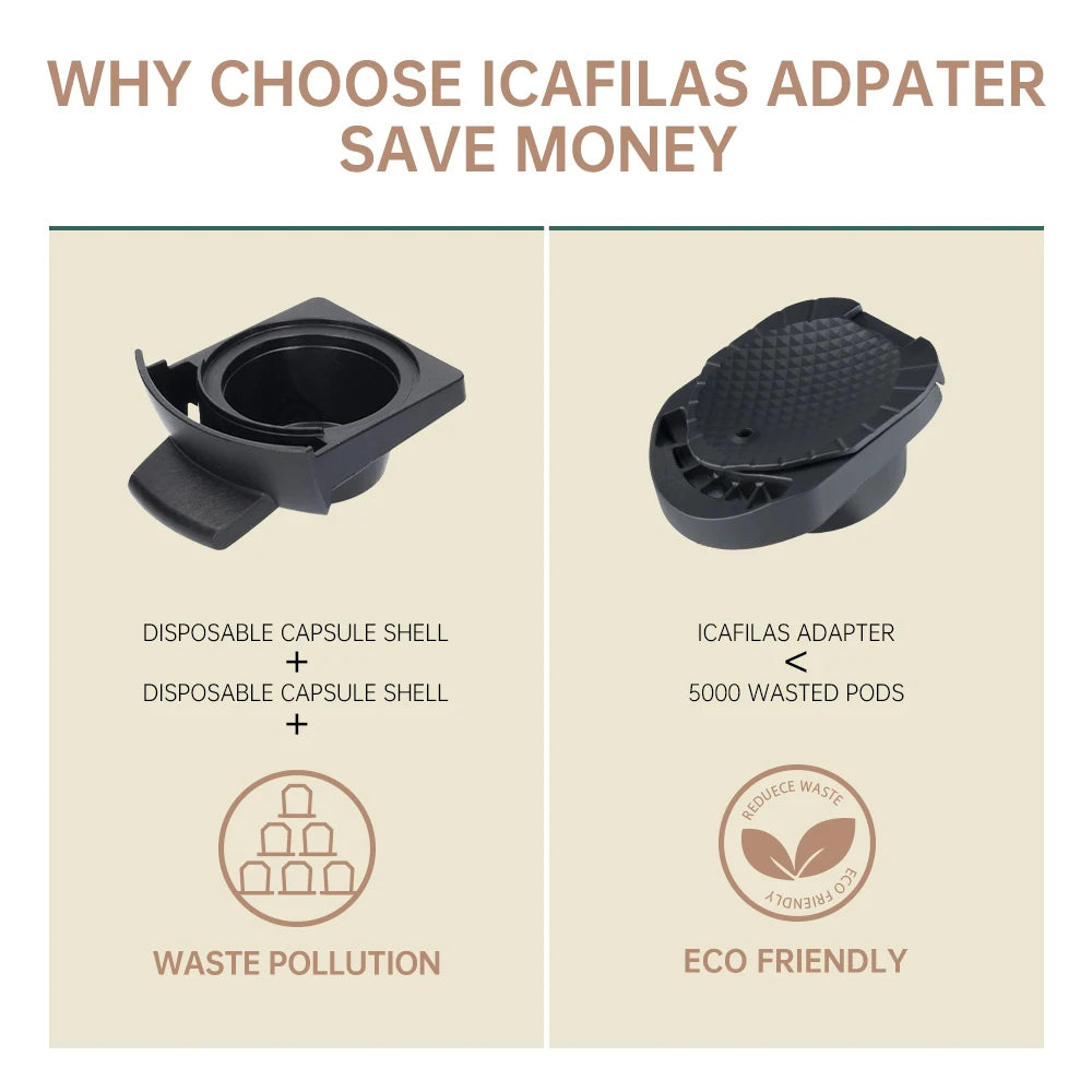 Refillable Reusable Coffee Capsule Adapter for Dolce Gusto Coffee Capsule Convert Compatible with Genio S Piccolo XS Machine
