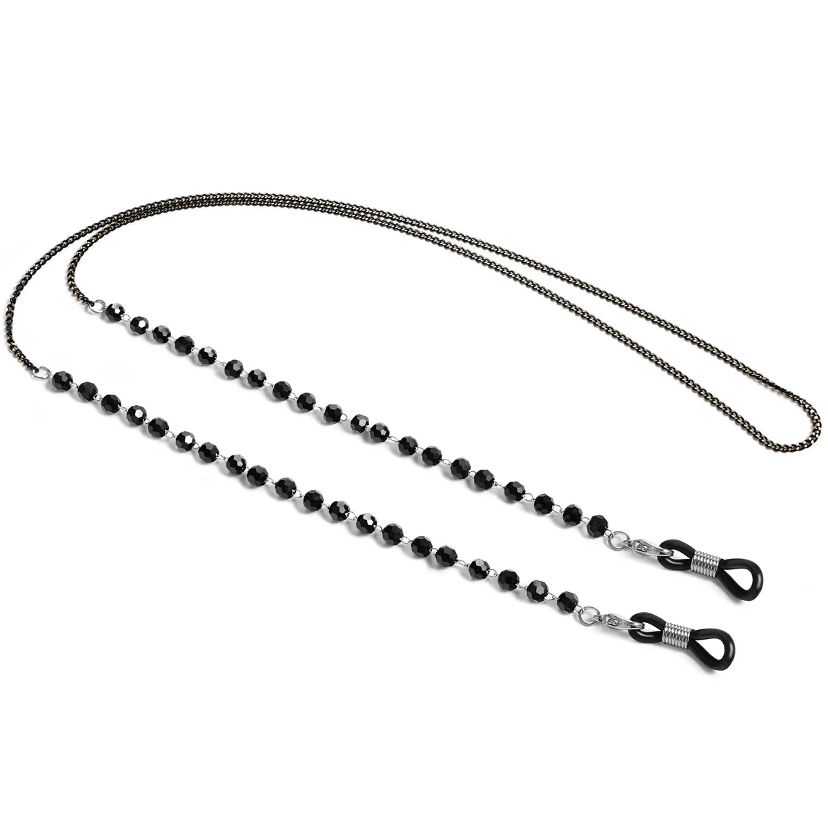 Skyrim Elegant Clear Zicron Crystal Beaded Lanyand for Glasses Sunglassess Chain Eyeglasses Strap Rope Eyewear Cord Accessories