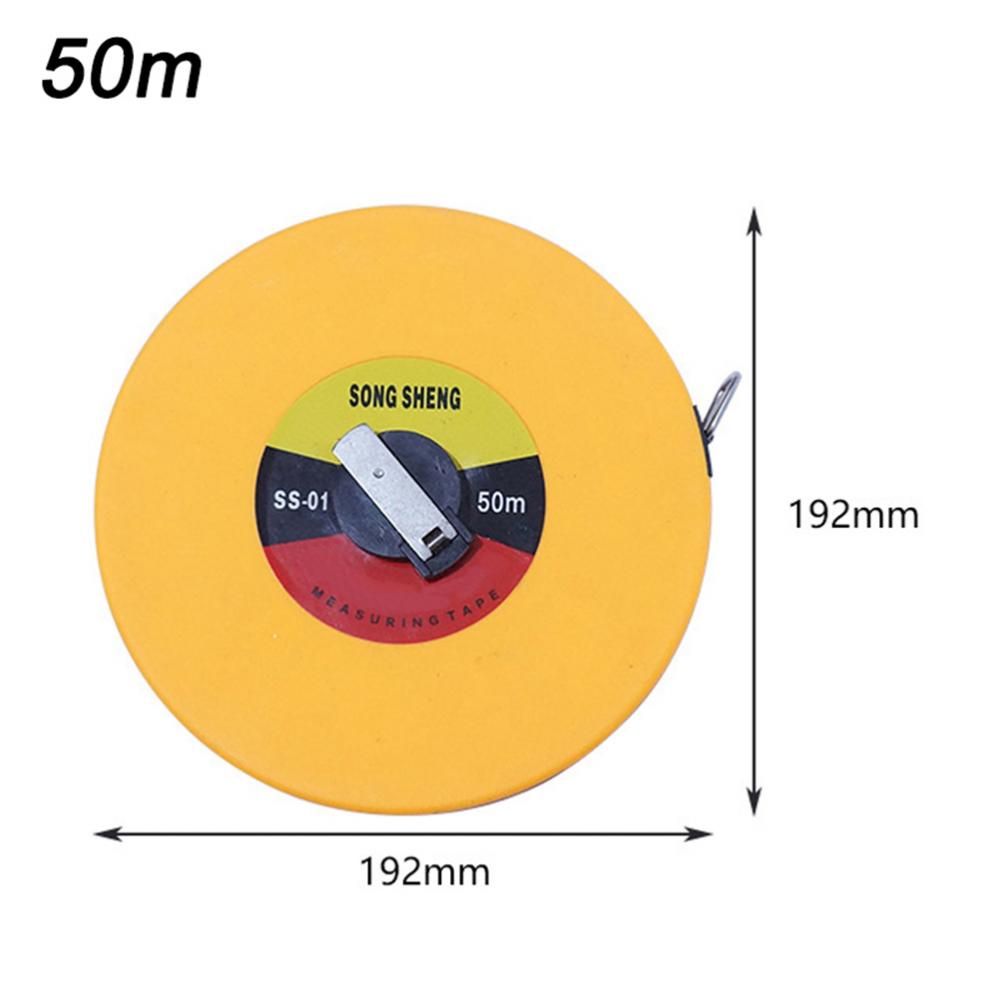 10/15/20/30/50M Tape Measure Circular Glass Fiber Leather Tape Measure Carpenter Metric Measuring Meter Tape Measure Tools