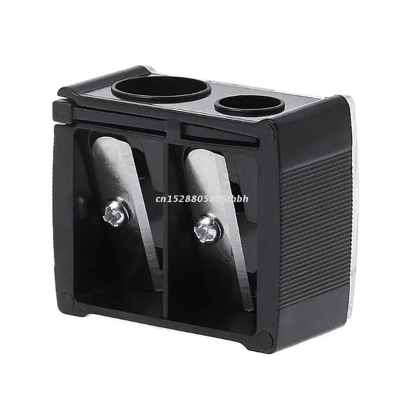 2 Holes Cosmetic Pencil Sharpener for Eyebrow Lip Liner Eyeliner Pen Tool
