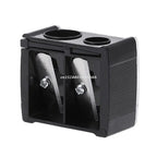 2 Holes Cosmetic Pencil Sharpener for Eyebrow Lip Liner Eyeliner Pen Tool