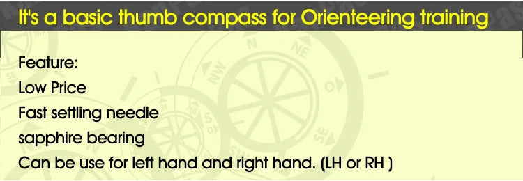 KANPAS Basic Competition Orienteering Thumb Compass, MA-40-FS