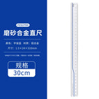 Youpin 4 in 1 Fizz Metal Ruler Stationery Set Aluminum Alloy Multifunctional Combination Ruler Ruler Triangle Protractor Drawing