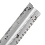 2020 New 30cm Aluminium Metal Triangle Scale Architect Engineer Technical Ruler