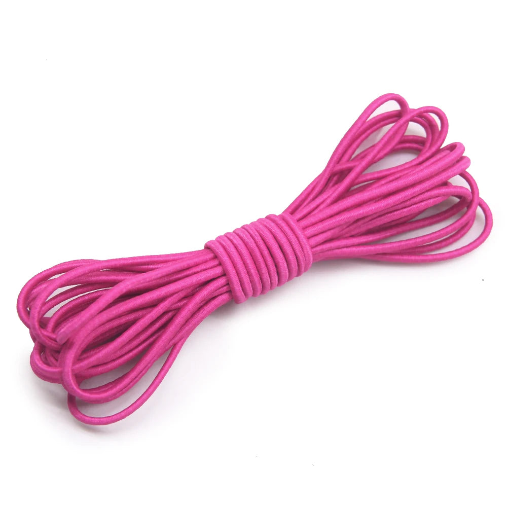 2.5mm Elastic Rope Elastic Band Shock Cord Bungee Rubber Band Stretch Thread for Garment Accessory Craft Handmade DIY
