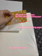 10/50pcs Waterproof sticker paper A4 Laser Inkjet Printer Paper White Glossy Transparent  Self Adhesive Sticker Label Copy Paper