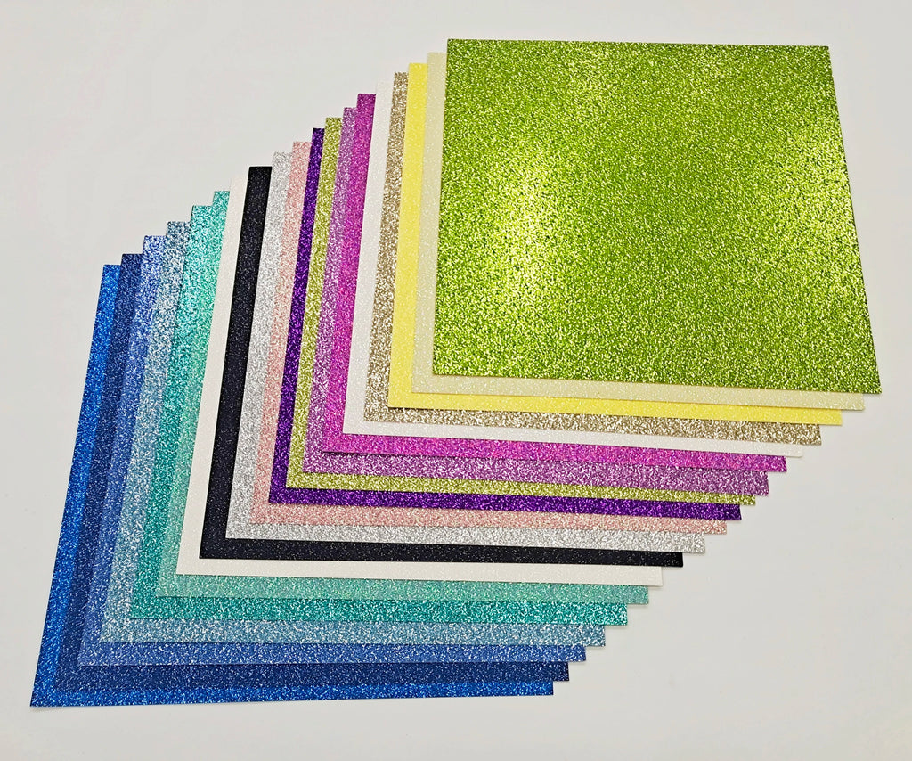 500pcs  12"*12" Glitter Card Paper Stock for Cricut Cameo Machine for Birthday Invitation