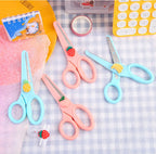 1pcs Cartoon Child Safety Scissors Stationery DIY Paper Cutting Cute Student Office Portable Art Scissors Tool