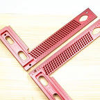 TS-3 Square Hole ruler Woodworking T-type Scribe Mark Measurement Tool Aluminum Alloy Precision Cross-calibration Ruler