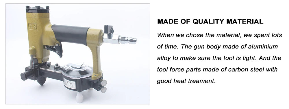 Meite ZN-12S Pneumatic Auto-fed Tack Nailler Sofa Stapler Furniture Decoration Nailler  ForTack Cap Diameter 10.5mm To 11.5mm
