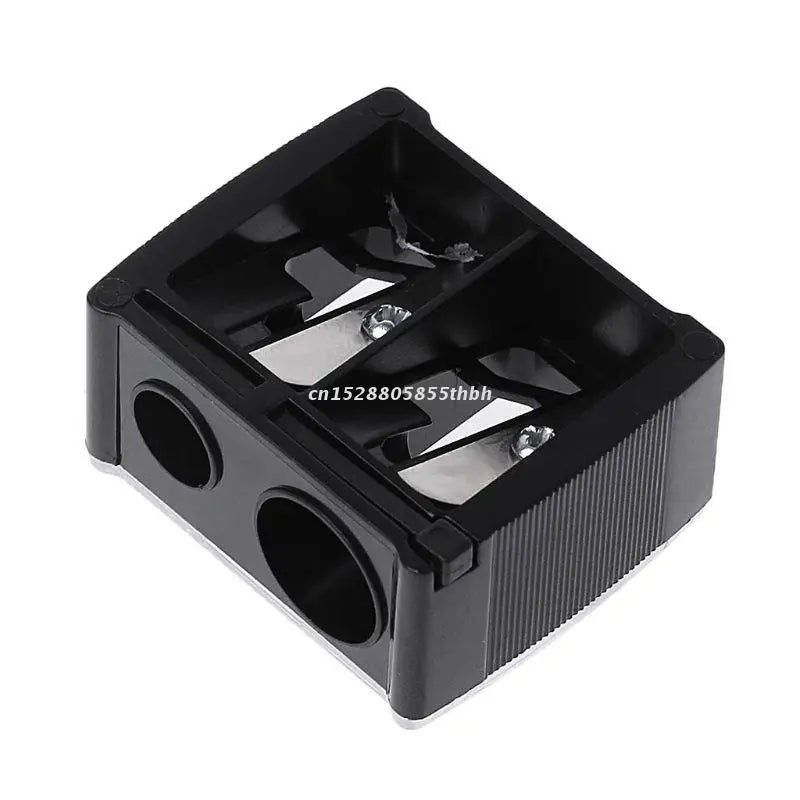 2 Holes Cosmetic Pencil Sharpener for Eyebrow Lip Liner Eyeliner Pen Tool