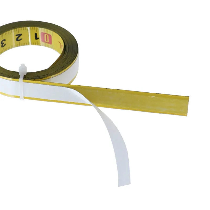 Metric Steel  Miter Track Tape Measure 0.5'' Self Adhesive Scale Ruler Tape 1-5M For Router Table Saw T-Track Woodworking Tools