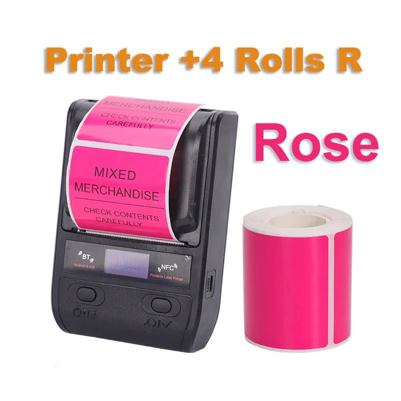 DETONGER DP23S Barcode QR Code Clothes Jewelry Price Tag Printer Android iOS Bluetooth Connection PC Printer