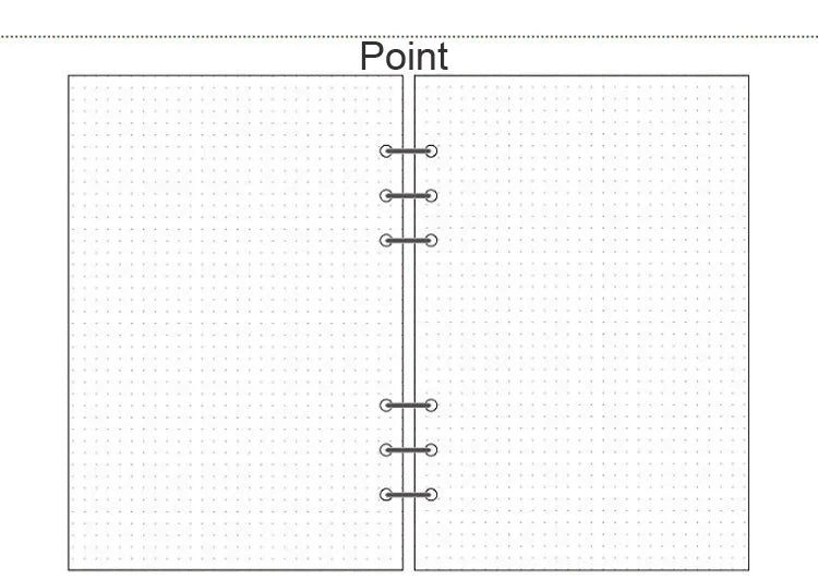 A5 A6 A7 Woodfree Printing Paper Planner Inner Pages For Filofax Creative Office Notebook Spiral Filler Papers Binder Inner Page