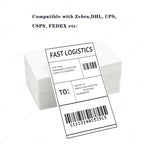 Thermal Paper for Printer Folded Thermal Shipping Label Shipping Barcode Sticker 100x100mm 4x4Inch/100x150mm 4X6Inch/76x130mm