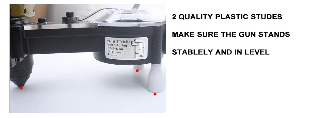 Meite ZN-12S Pneumatic Auto-fed Tack Nailler Sofa Stapler Furniture Decoration Nailler  ForTack Cap Diameter 10.5mm To 11.5mm
