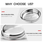 ICafilas for Philips Senseo Machine Stainless Steel Coffee Capsule Caps Reusable Filter Espresso Coffee Maker