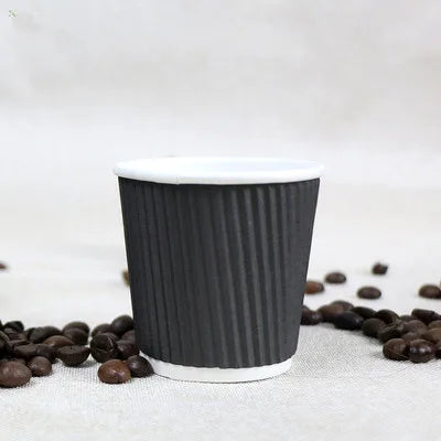 100pcs/pack 4oz Paper Cup Disposable Kraft Coffee Cup Hot Drinking Party Supplies