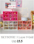 10pcs/lot Pink Series Kawaii Animal Cat Heart Shape Paper Clip Metal Bookmark Decorative Memo Clips Stationery