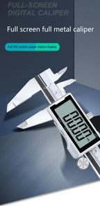 Electronic Digital Caliper HD Full Screen Full Metal 0-150/200/300mm Stainless Steel Vernier Caliper Precise Measurement Tool