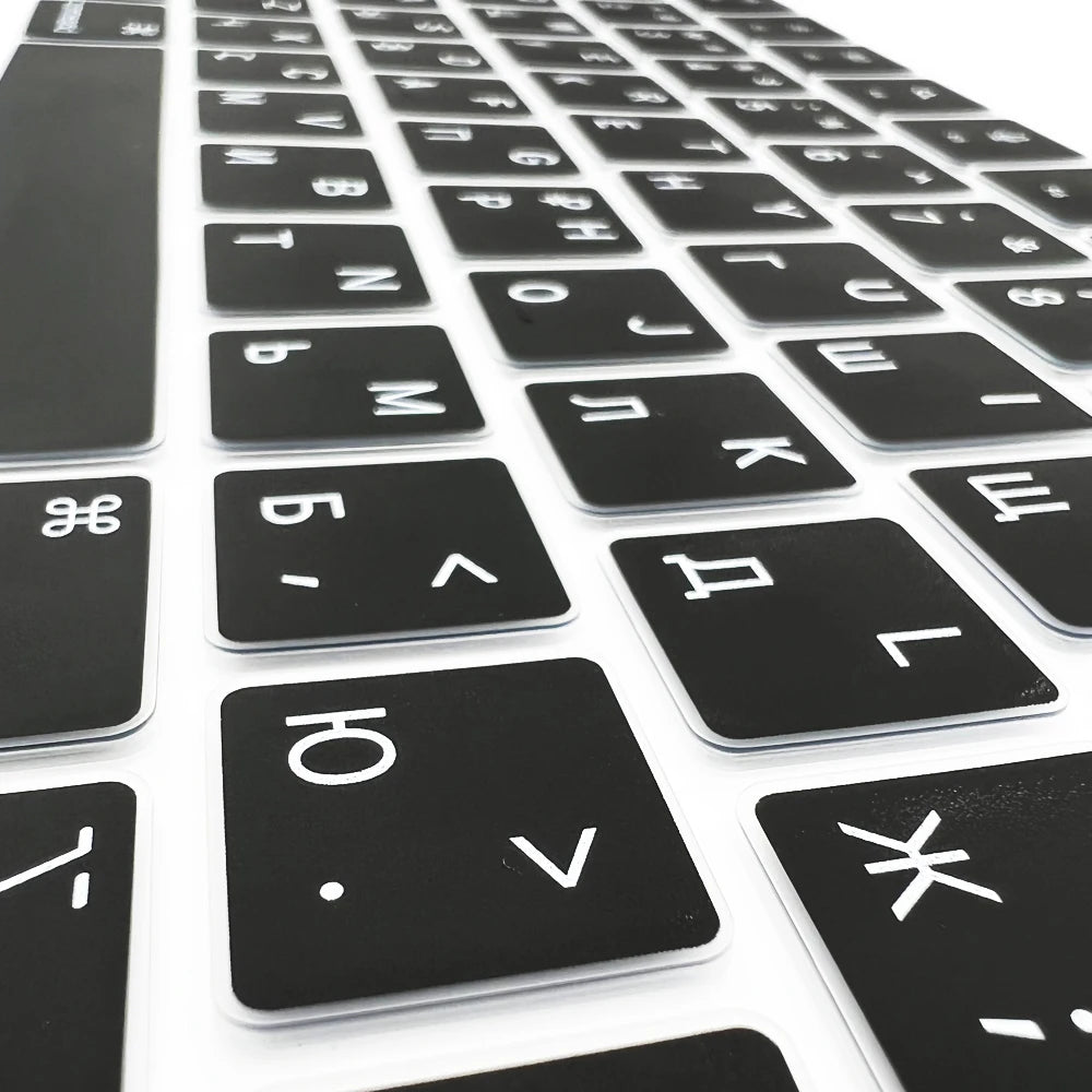 Multi-Language Keyboard Protector Compatible with for MacBook Air/Pro M5-M4 A2779,A3434,A3241 | Arabic, FR, RU, ES, IT Layouts