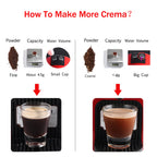 Coffee capsule reusable pods for Nespresso stainless steel coffee filter Espresso Crema pod manufacturer's new upgrade