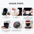 icafilas Reusable Adapter for Dolce Gusto Piccolo xs Maker & for Nescafe Genio S Plus Nespresso Coffee Capsule Convert Holder