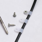 100PCS R-Type Nylon Cable Clamp Plastic P Clips Black Nylon Fasteners Cable Mounting Fix Hardware Electrical Fittings