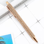 Ballpoint Pen Luxury Rhinestone Cute Wedding Rose Gold Metal Stationery School Office Supply High Quality Pens