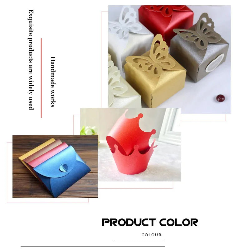 A4 Pearl Paper DIY Card Making Paper Iridescent paper Wrapping Paper Craft Paper Pure Color Pearl Paper Kraft Card pape