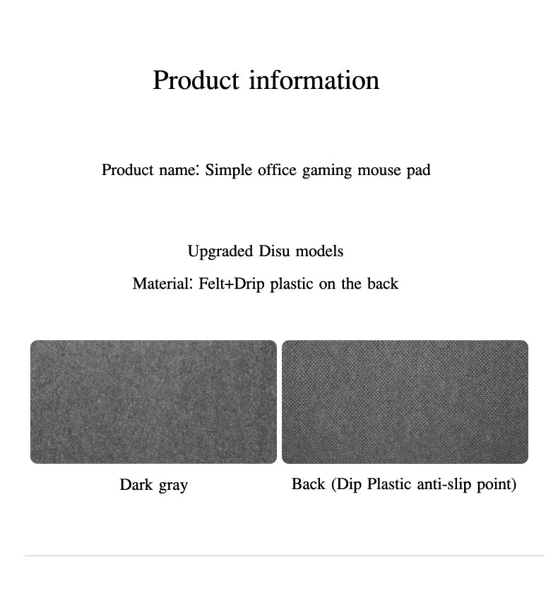XXL Large Wool Felt Gaming Mouse Pad Computer Desk Mat Non-slip Laptop Keyboard desk Pad Office Desk Accessories