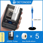 DETONGER DP23S Barcode QR Code Clothes Jewelry Price Tag Printer Android iOS Bluetooth Connection PC Printer
