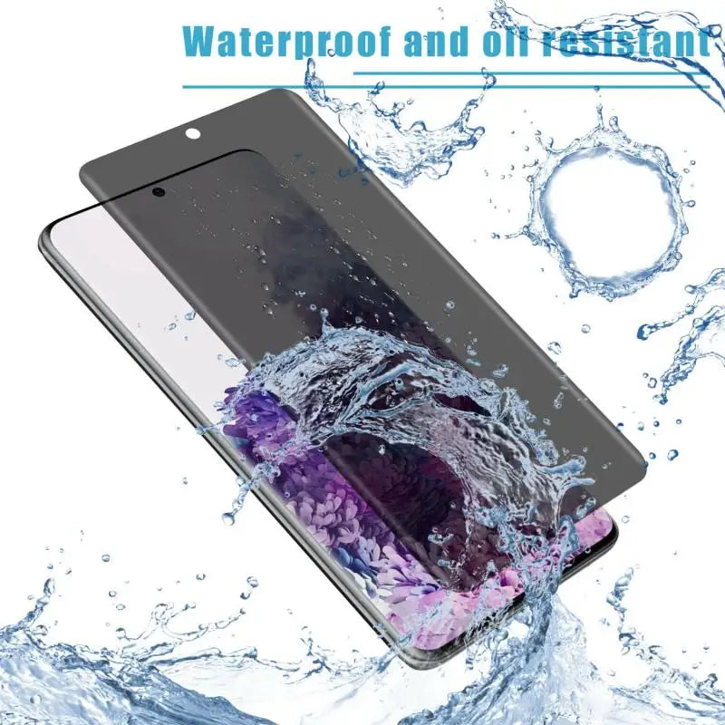 Privacy Tempered Glass for Samsung Galaxy S24 S23 Plus Anti-spy Screen Protector Fingerprint Function for Samsung S22 S26 S25