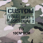 Custom Laser Cutting IR IFF Infrared Reflection Patch Name Tapes Tag Brand Black Letters
