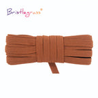 BRISTLEGRASS 2 5 10 Yard Flat Skinny Elastic Cord 1/4" 6mm Latex Rubber Bands Stretch String Notebook Ear Loop Dress Sewing Trim
