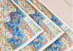 Origami Japanese Chiyogami Yunzen Paper, Hand-silk Screened Craft Paper For Gift Wrapping Box Doll Decoration 20 Sheets