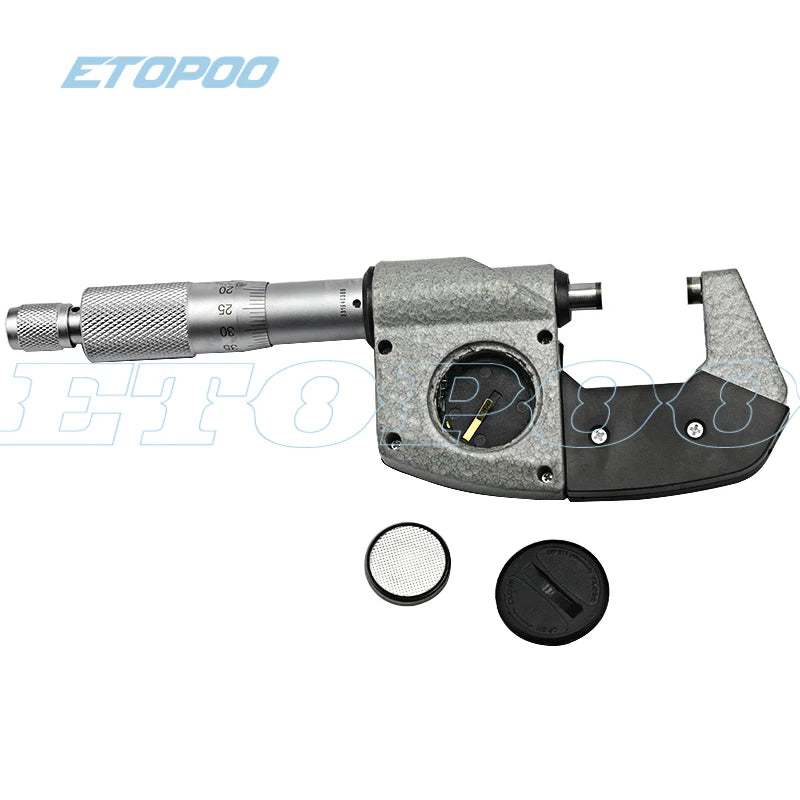 IP54 0.001mm Electronic Outside Micrometer 0-25mm Digital Micrometer Caliper Gauge Meter Micrometer Carbide Tip Measure Tools