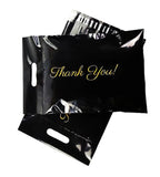 50PCS Thank You Pink Poly Mailer Adhesive Envelopes Bag DIY Logo T-shirt Underwear Dress Leggings Toys Shipping Portable Pouches