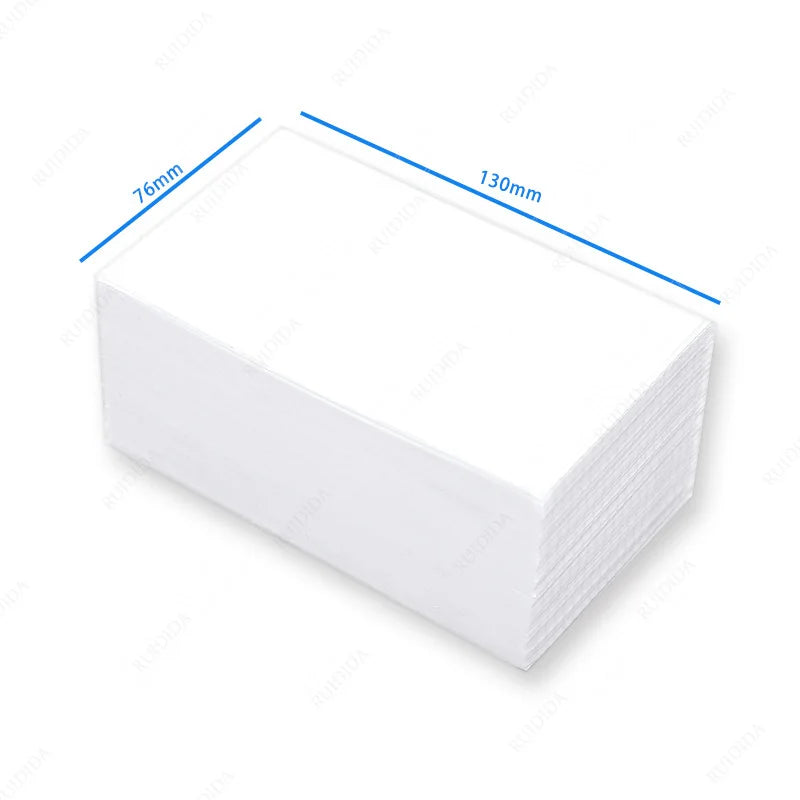 Thermal Paper for Printer Folded Thermal Shipping Label Shipping Barcode Sticker 100x100mm 4x4Inch/100x150mm 4X6Inch/76x130mm