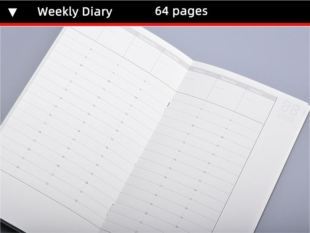Replace Notebooks DIY Journal Inner Paper Books 4 Sizes 64 Pages Blank/ Graph/ Ruled/ Dot Diary School Office Student Stationery