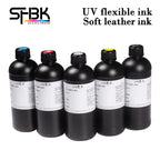 250ml 500ml soft uv ink For EPSOM UV flatbed Printer A2 A3 A4 L800 L805 R1390 L1800 R2000 XP600 T800 Flexible Leather UV ink